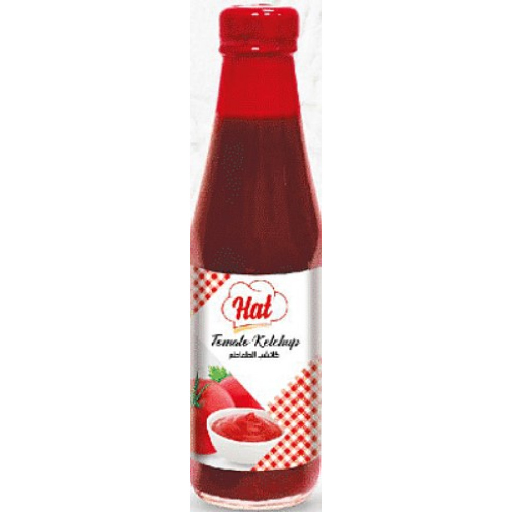 HAT Ketchup Glass Bottle 340 Grams ( 24 Pieces Per Carton ) Sinaha